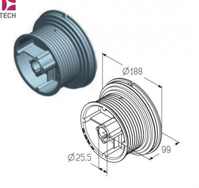 ALUTECH:  403020400 - Барабан  CD054H фотография